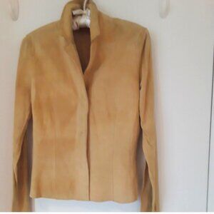 Guiliana Teso Light Beige Suede Jacket, Italy, 42